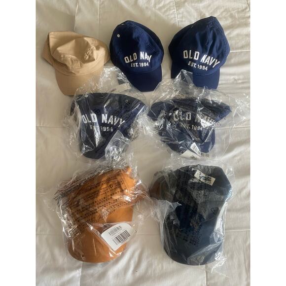 Old Navy Toddler, Kids and Adult Baseball Caps Bundle - Picture 1 of 3